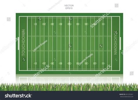 Football Field Background Vector Illustration Stock Vector (Royalty ...