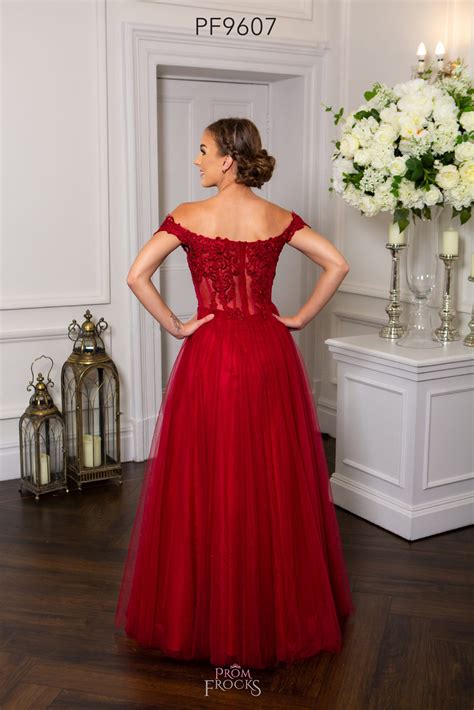 PF9607 Berry Prom Evening Dress Dot S Frocks