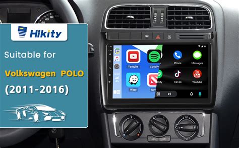 Hikity Wireless Carplay Autoradio Pour Vw Polo Core