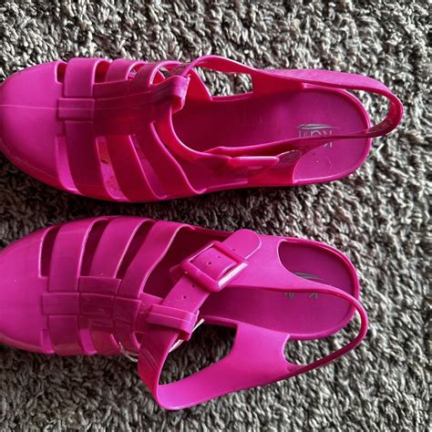 Barbie Hot Pink Jellies Depop