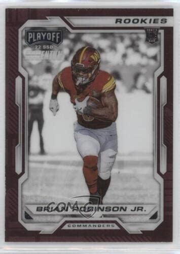 2022 Panini Chronicles Playoff Momentum Rookies Brian Robinson Jr