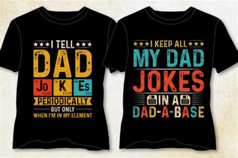 Dad Jokes T Shirt Design Bundle Graphic By T Shirt Design Bundle