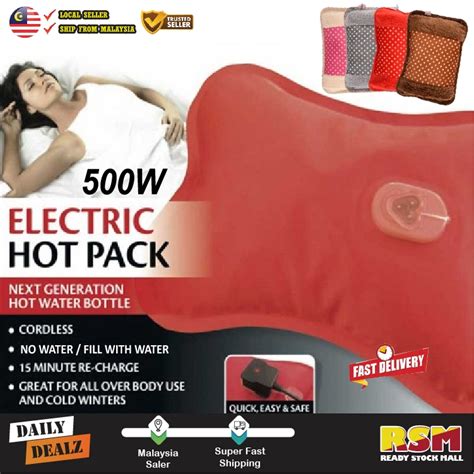 Rechargeable Electric Hot Water Bags Pain Relief Hand Warmer Heating Pad Anti Cold Beg Air
