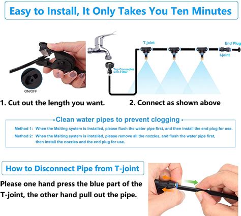 Mister System Ft Patio Misters For Cooling Outdoor Misting System