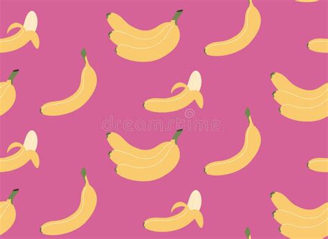 Seamless Pattern With Bananas Stock Vector Illustration Of Style