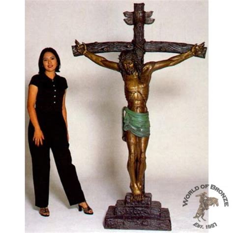 Monumental Jesus Cross Bronze Statue | World of Bronze