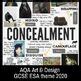 CONCEALMENT Theme Mind Map Interactive Artist Links AQA GCSE ESA 2020