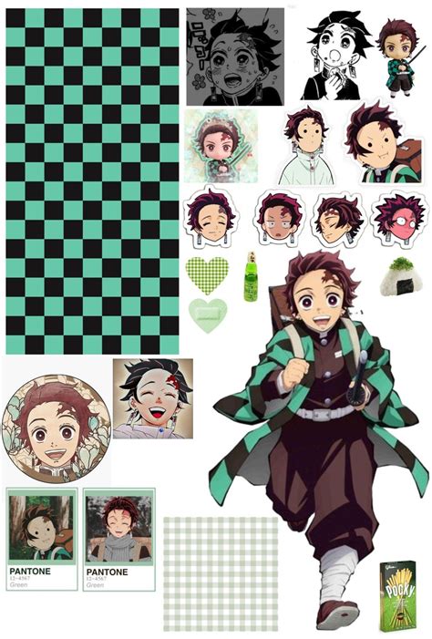 Stickers De Tanjiro Journal Stickers Scrapbook Stickers Anime