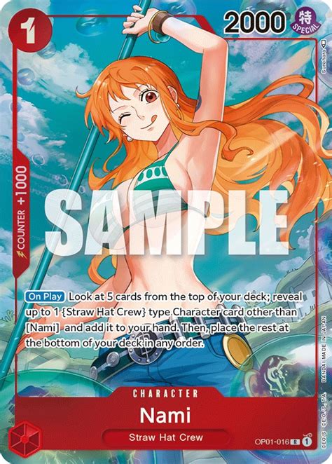 Nami Parallel Romance Dawn One Piece Card Game