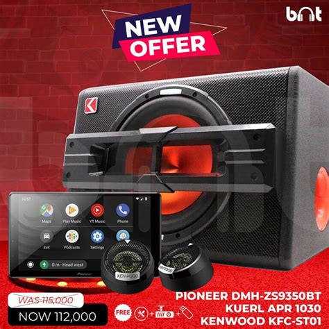 PIONEER DMH ZS9350BT KUERL APR 1030 KENWOOD KFC STO1 Bass N Treble