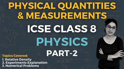 Physical Quantities And Measurements Icse Class 8 Physics Part 2 Youtube