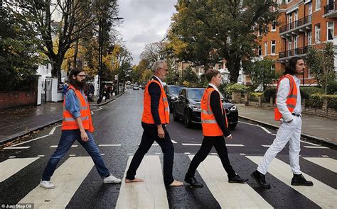 Just Stop Oil Protestors Block Traffic On Famous Abbey Road Crossing In