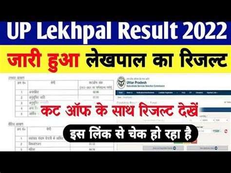 Up Lekhpal Result Kaise Dekhe Up Lekhpal Result Kab Aayega