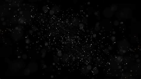 Dust Particles Overlay Floating Glittering Particles With Black