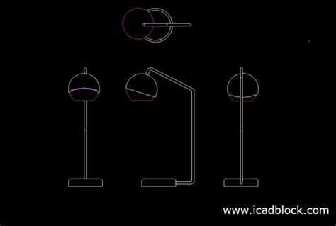 Table Lamp CAD Block in DWG - iCADBLOCK