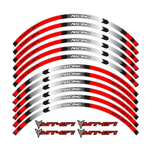 Limited Edition 4 Color For YAMAHA MT 07 Wheel Decals Reflective Rim