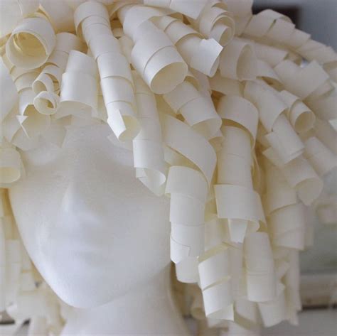 Paper Wig with Ringlets - Afro Hairstyle | Wig making, Afro hairstyles, Afro wigs