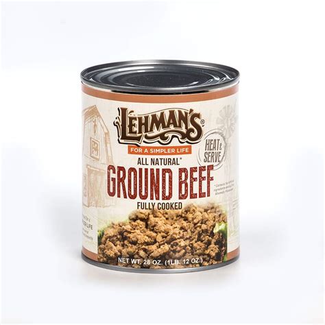 Buy Lehman S All Natural Usa Made Ready To Eat Canned Ground Beef Meat