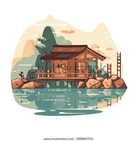 Onsen Japanese Hot Springs Vector Stock Vector Royalty Free Shutterstock