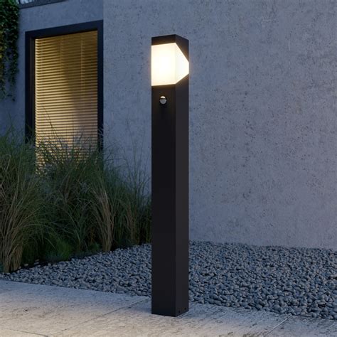 Lucande Path Light Kiran Sensor Graphite Grey Aluminium 100 Cm