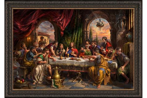 The Last Supper (Original Painting) - Blend Cota Studios