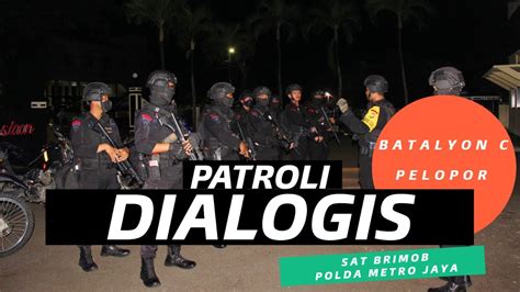 Ciptakan Kamtibmas Yang Aman Dan Kondusif Patroli Dialogis Batalyon C