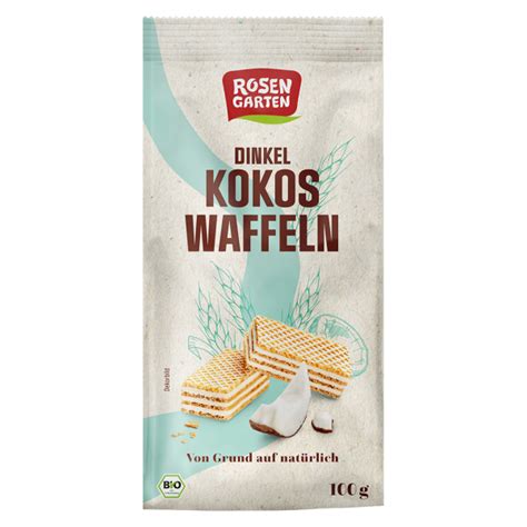 Rosengarten Bio Dinkel Kokos Waffeln Bei Greenist