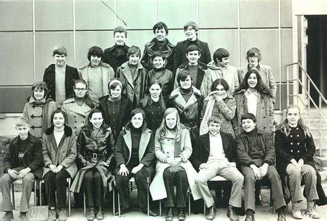 Photo de classe 4ème5 César Franck de 1970 Collège César Franck