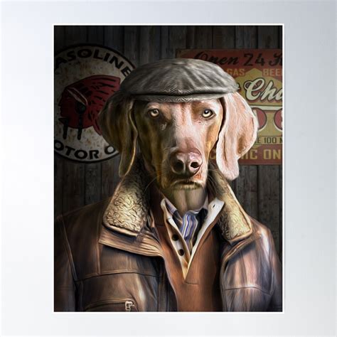 weimaraner dog portrait wilbur poster dog portraits art dog