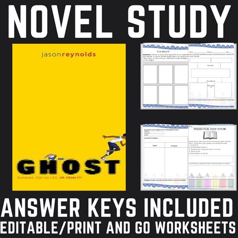 Ghost Jason Reynolds Novel Study - Teacher For Inclusion