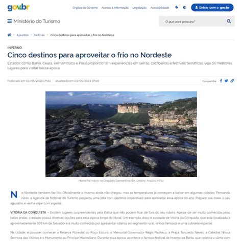 Cinco Destinos Para Aproveitar O Frio No Nordeste Allimulti