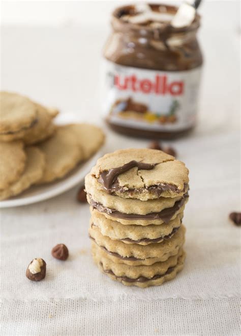 Nutella Hazelnut Cookie Sandwiches Lulu`s Kitchen