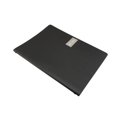 Protège menu en cuir recyclé brut Securit Gamme Leather A4 noir CU925