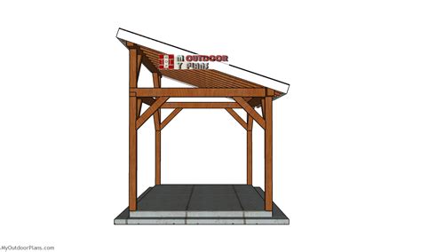 Build A 10×14 Lean To Gazebo Myoutdoorplans Free Woodworking Plans