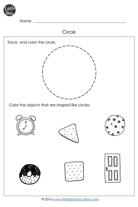 Pre K Shapes Worksheets