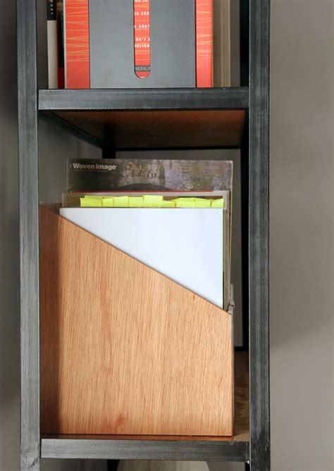 diy wooden magazine file holder