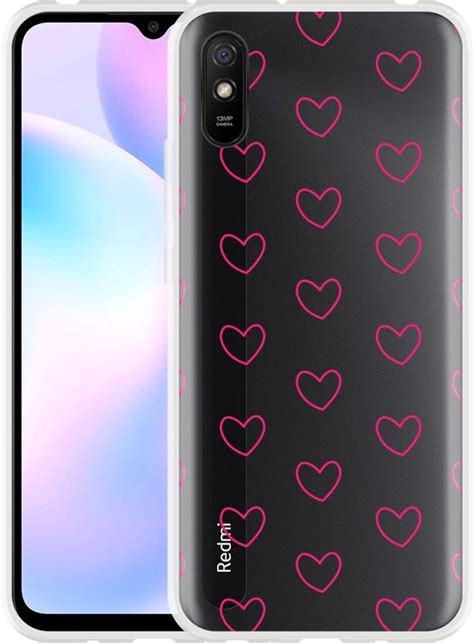 Xiaomi Redmi 9AT Hoesje Kleine Hartjes Designed By Cazy Bol