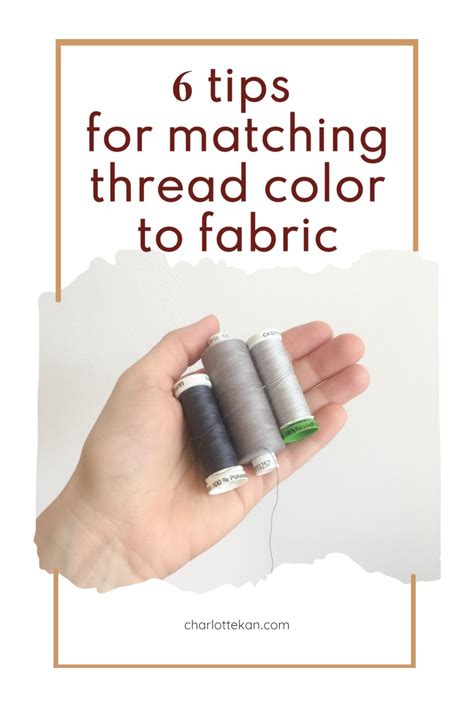 6 tips for color matching thread to fabric – Artofit