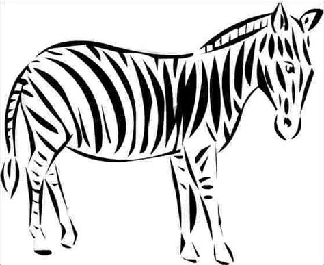 Desenho De Zebra Para Colorir E Pintar