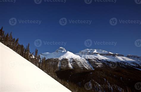 Rocky Mountains in winter 6223539 Stock Photo at Vecteezy