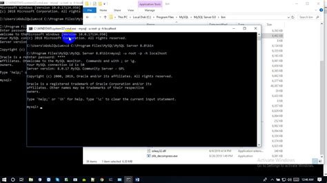 HOW TO CONNECT MYSQL SERVER USING CMD Muhammad Abdul Quium V 116