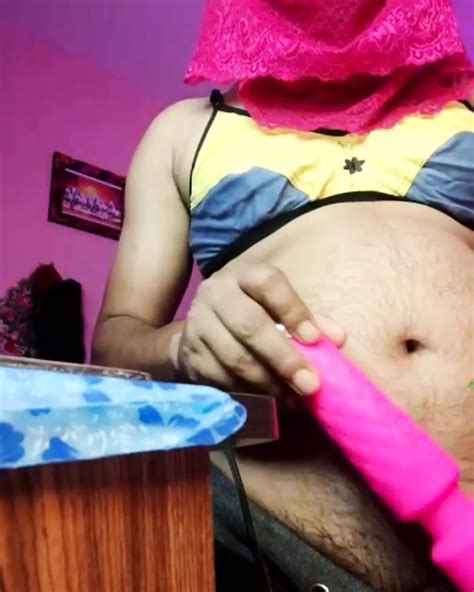 Desi Hot Boy Has Become A Crossdresser So She Wears A Bra And Gets Fucked With A Vibrator