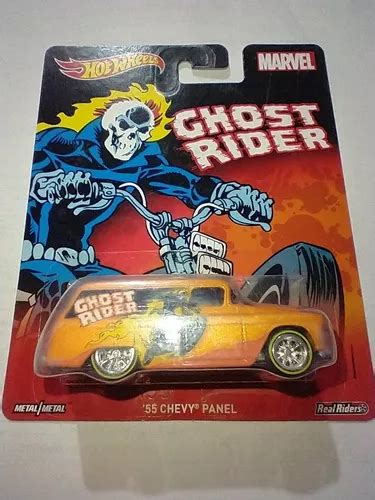 Hot Wheels Chevy Panel Ghost Rider Marvel Llantas De Goma Meses Sin Inter S