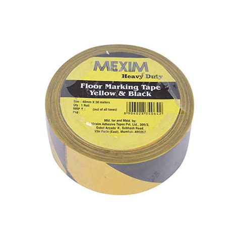 Yellow And Black Pvc Floor Marking Tapes At Best Price In Daman Mexim