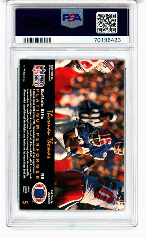 Pro Set Platinum Thurman Thomas For Sale Online Ebay