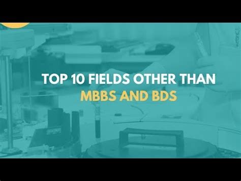 Fields Other Than Mbbs And Bds YouTube