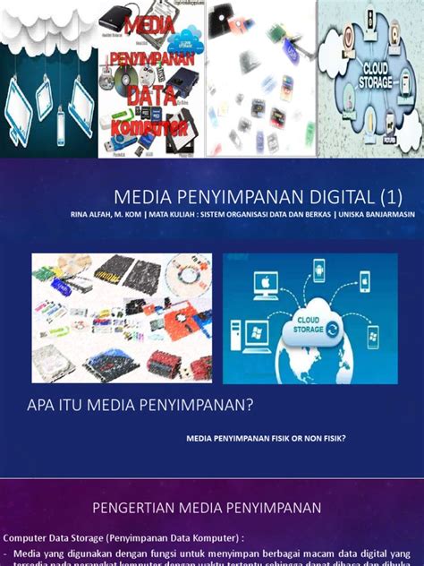 Materi 4 S Orgnisasi Data Media Penyimpanan Digital 1 2021 Pdf