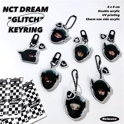 Jual Ready Nct Dream Glitch Keychain Gantungan Kunci Acrylic