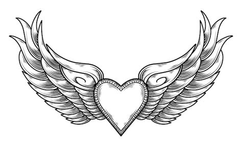 Heart With Wings Tattoos For Girls