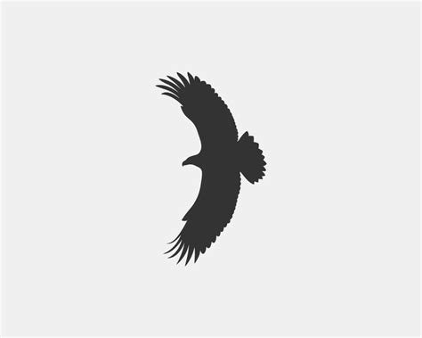 eagle vector silhouette 11542543 Vector Art at Vecteezy